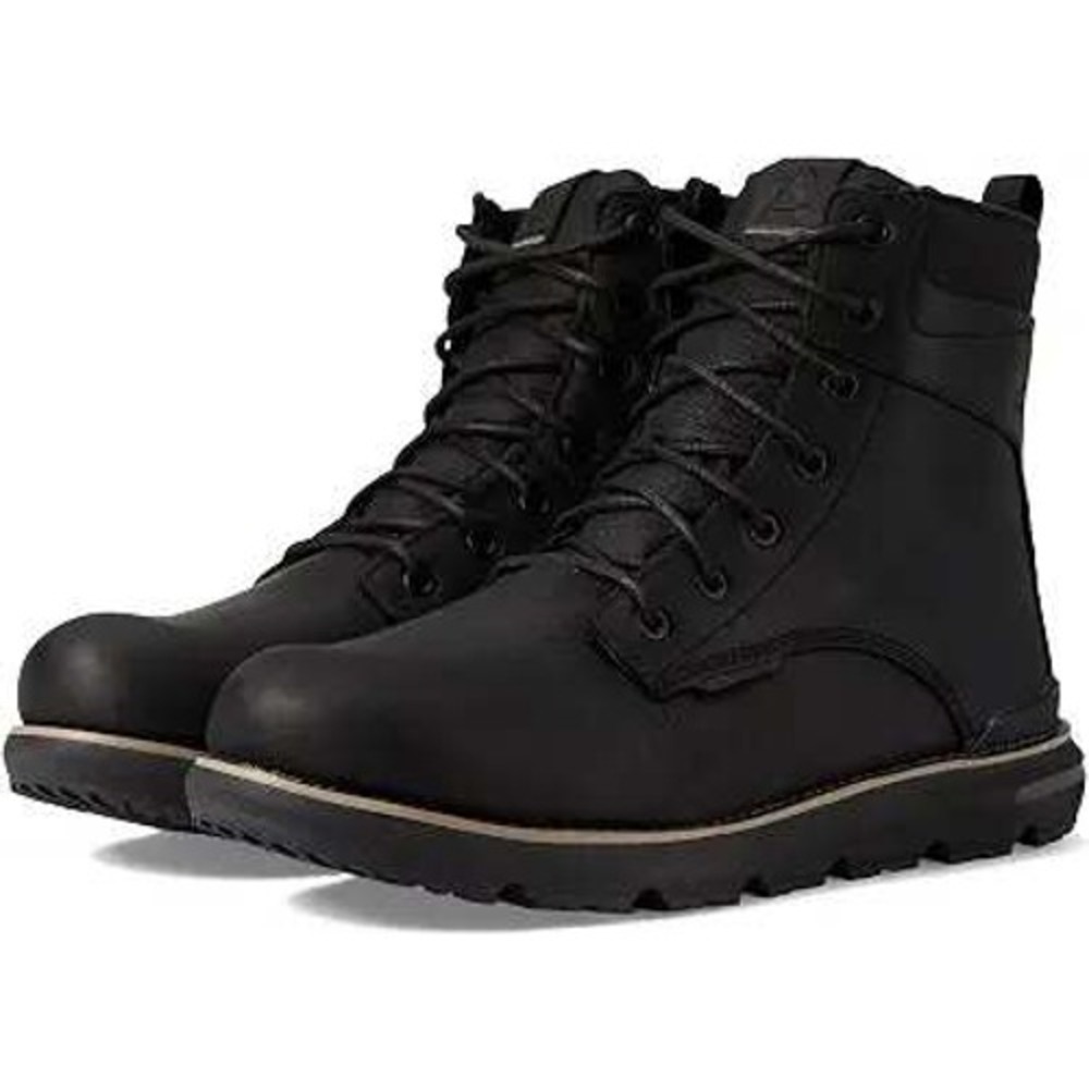 Kamik Brody L Winter Boots Men 11 Black Waterproof Insulated Leather WK0036 BLK